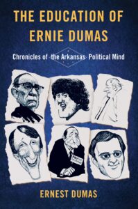 blue cover with six caricatures of men's faces
