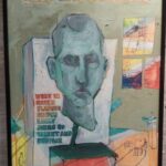 artwork of man's face