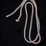 Belt made of braided cotton thread