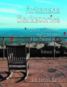 Chair on observation platform with text on book cover