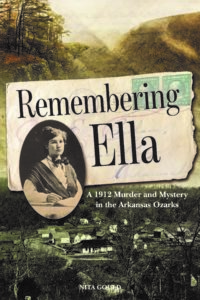 Young white woman and town on "Remembering Ella" book cover