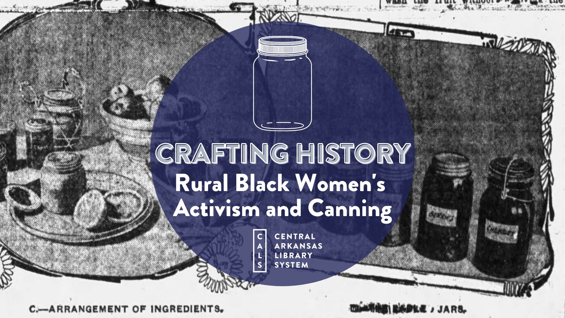 crafting history collage with photos of canning